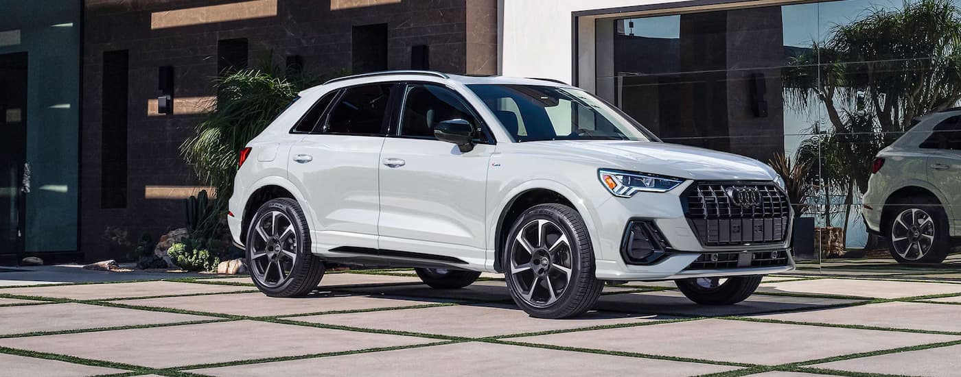 White 2025 Audi Q3 parked in a driveway